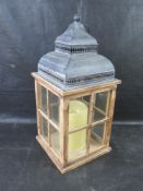 A large decorative lantern, standing approx 52cm high.
