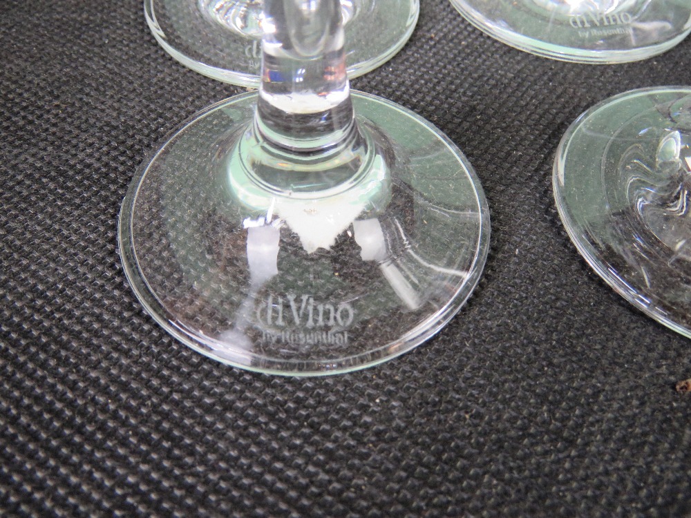 A set of six crystal sherry glasses. - Image 2 of 2