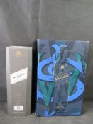 Two Johnnie Walker boxes, empty.