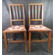 A pair of Edwardian hall chairs. - Image 1 of 3