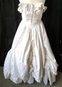 A 1980s Laura Ashley evening dress or ballgown, approx 24