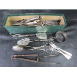 A quantity of assorted silver plated cutlery.