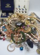 A quantity of assorted jewellery - some silver noted.