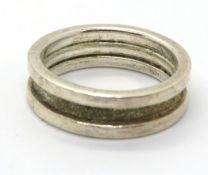 A 925 silver ring size P.