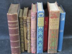 A quantity of vintage and antiquarian books including Black Beuty, Wind in the Willows,