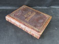 A leather bound copy of George Bacon's New Large Scale Ordnance Atlas of the British Isles