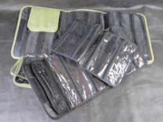 Two jewellery storage rolls.