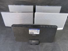Four Bose sound docks and similar Sony.