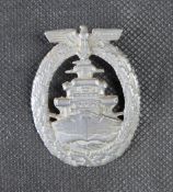 A reproduction WWII German Naval High Sea Fleet badge.