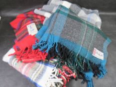 A Royal Scot all wool blanket with three others similar.