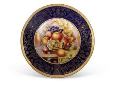 Superb Royal Worcester Plaque Painted with Fruit after R. Sebright signed by J Bowman made to