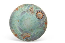 A large Carlton ware flowers and falling leaves charger, 36cm diameter good condition no apparent