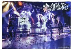 THE WILDHEARTS: Mini poster signed by current members to include Ginger and Jon Poole