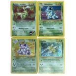 POKEMON TCG 1999 first generation holographics: Nidoqueen 7/64; Nidoking 11/102; Scyther 10/64;