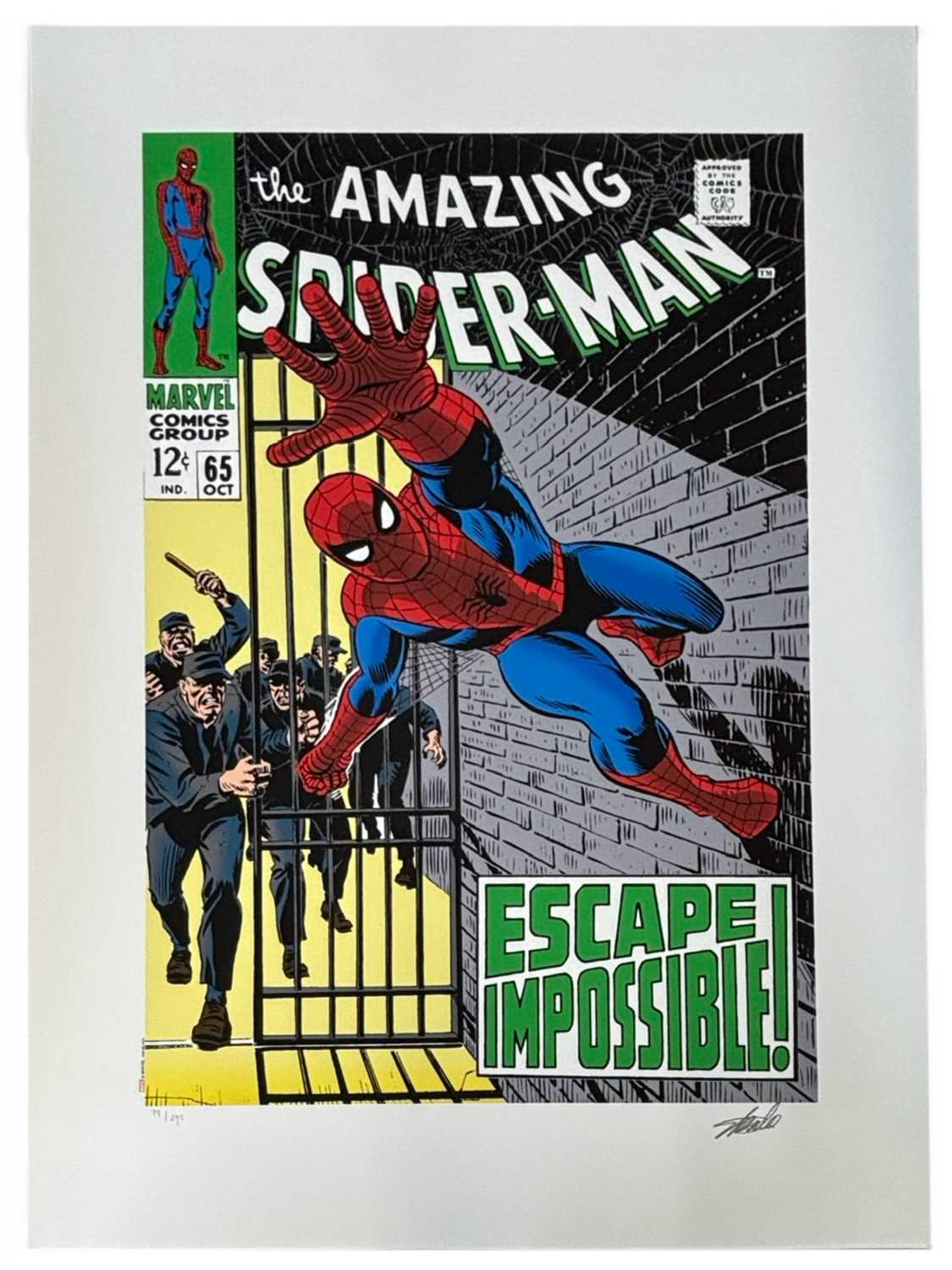 MARVEL SUPERHEROES LIMITED EDITION PRINTS [SIGNED]. Washington Green and CC/Marvel Fine Art. A set - Image 12 of 17