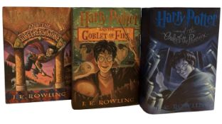 J K ROWLING: 3 AMERICAN FIRST EDITIONS: HARRY POTTER AND THE SORCEROR'S STONE, USA, Arthur A Levine,