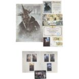 SIGNED LORD OF THE RINGS: A mixed lot of ephemera signed by the cast, to include: - The Witch King