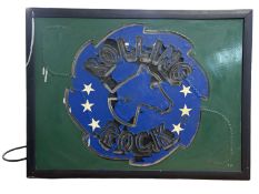 A late 20th century Rolling Rock beer neon advertising sign. Some paint stains Size approximately: