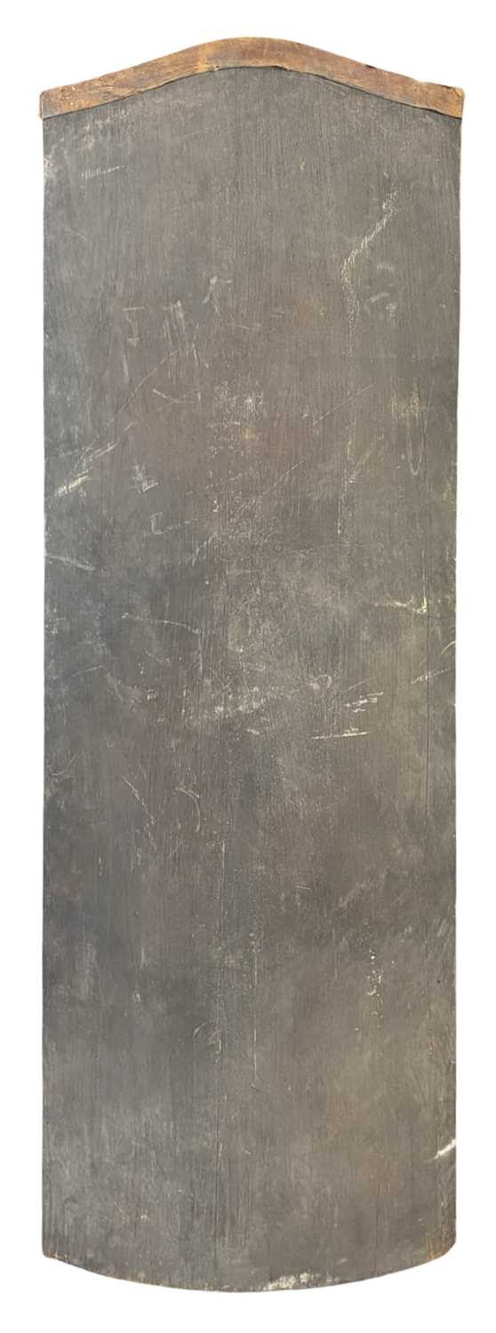A wooden prop Grecian shield, purportedly used during the filming of JASON AND THE ARGONAUTS (