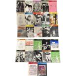 A collection of vintage copies of The Evergreen Review magazine, a US based literary publications