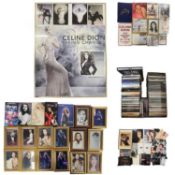An extensive collection of Celine Dion memorabilia, to include CDs, photographs, music books, tour