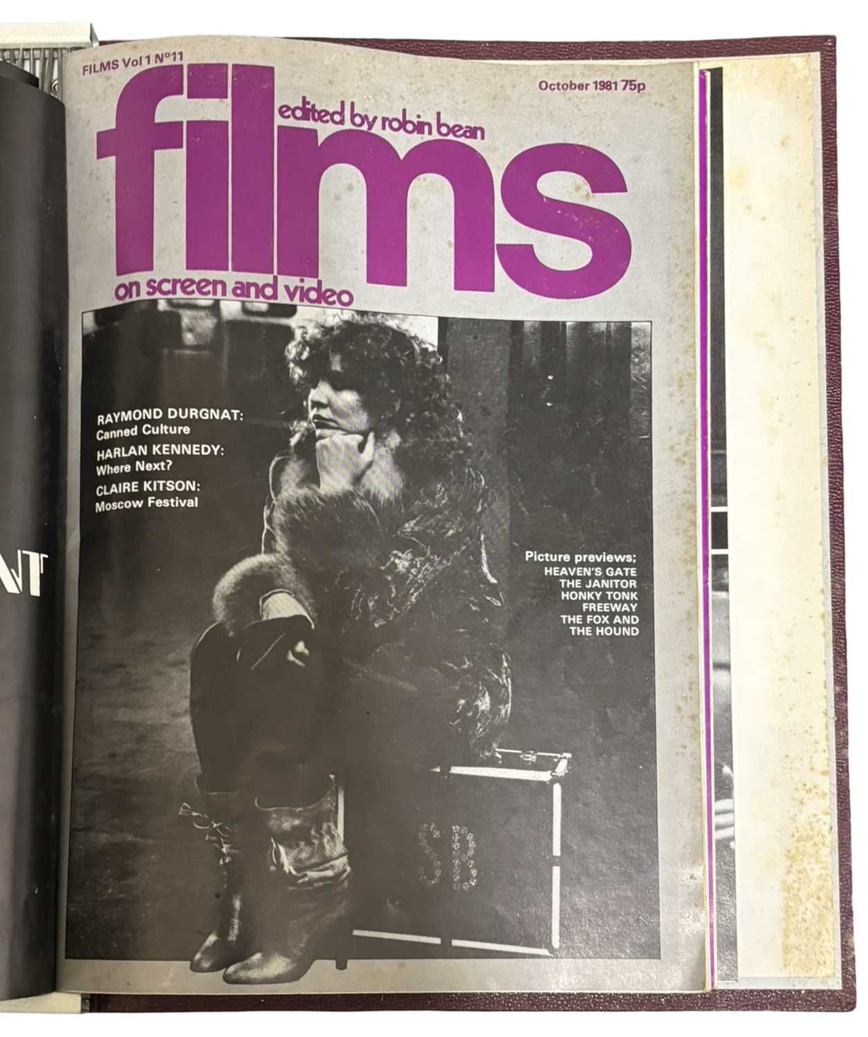 A complete run of FILMS: ON SCREEN AND VIDEO magazine, 1980 - 1985, housed in ringbinders - Image 3 of 9