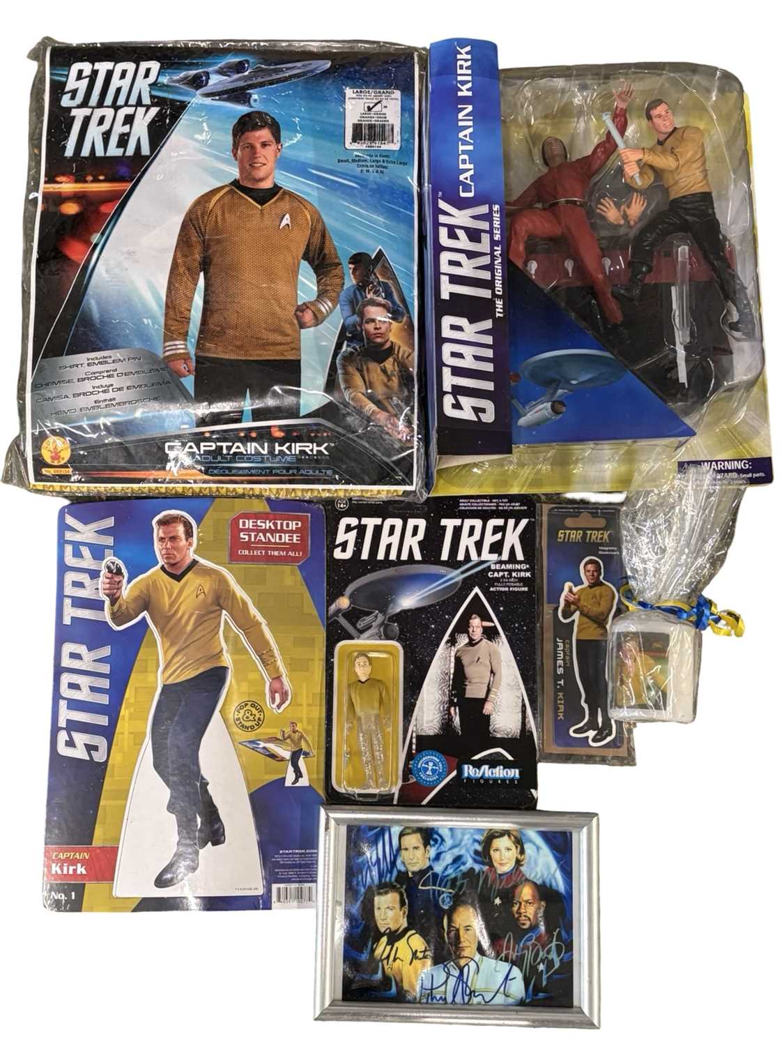 A mixed lot of various Star Trek memorabilia, to include costume, facsimile signed picture,