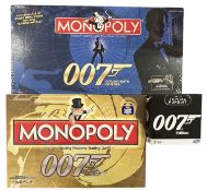 JAMES BOND GAMES: Monopoly 50th Anniversary, Collector's Edition and Trivial Pursuit (3)