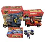 Three MASK playsets, in original boxes, to include: - Bulldoze - Bandit - Wildcat (unchecked for