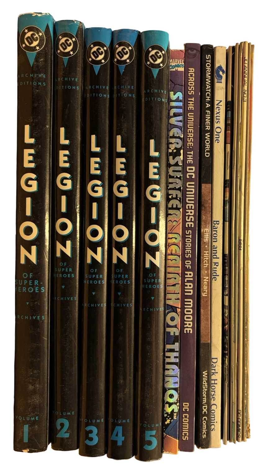 DC / MARVEL COMICS AND GRAPHIC NOVELS: - LEGION OF SUPERHEROES graphic novels, volumes 1 - 5 - THE - Image 2 of 2