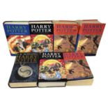 A collection of various Harry Potter books