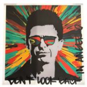 NOEL GALLAGHER: Coloured print, signed N(ick) Skipton (of the Brothership Studio in Hertford)
