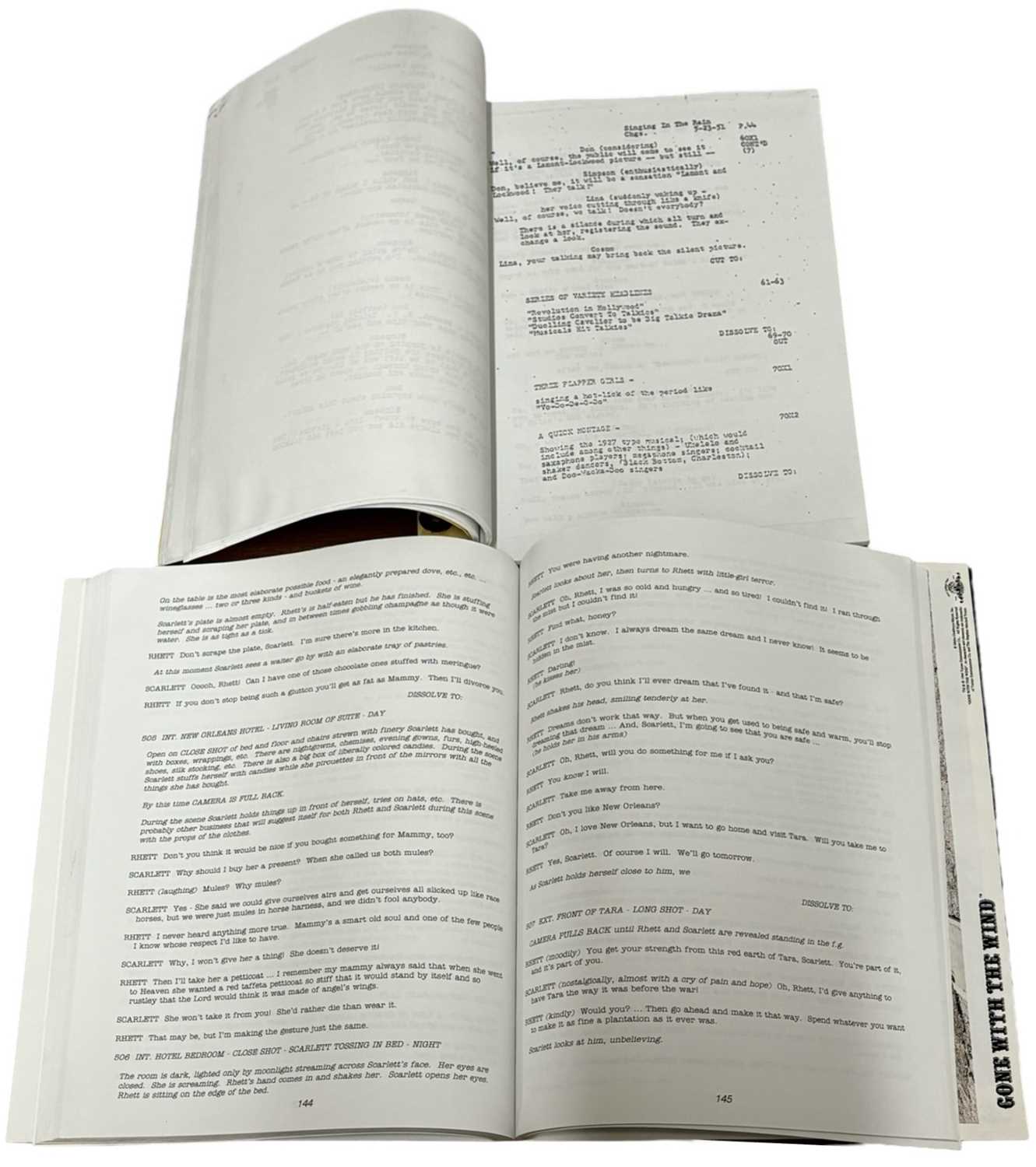 Two film scripts to include: - SINGIN' IN THE RAIN, facsimile of the original 1951 script, staple - Image 2 of 2