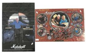 A Marshall amplification signed photo of Jim Marshall [featuring Nicko McBrain from Iron Maiden]