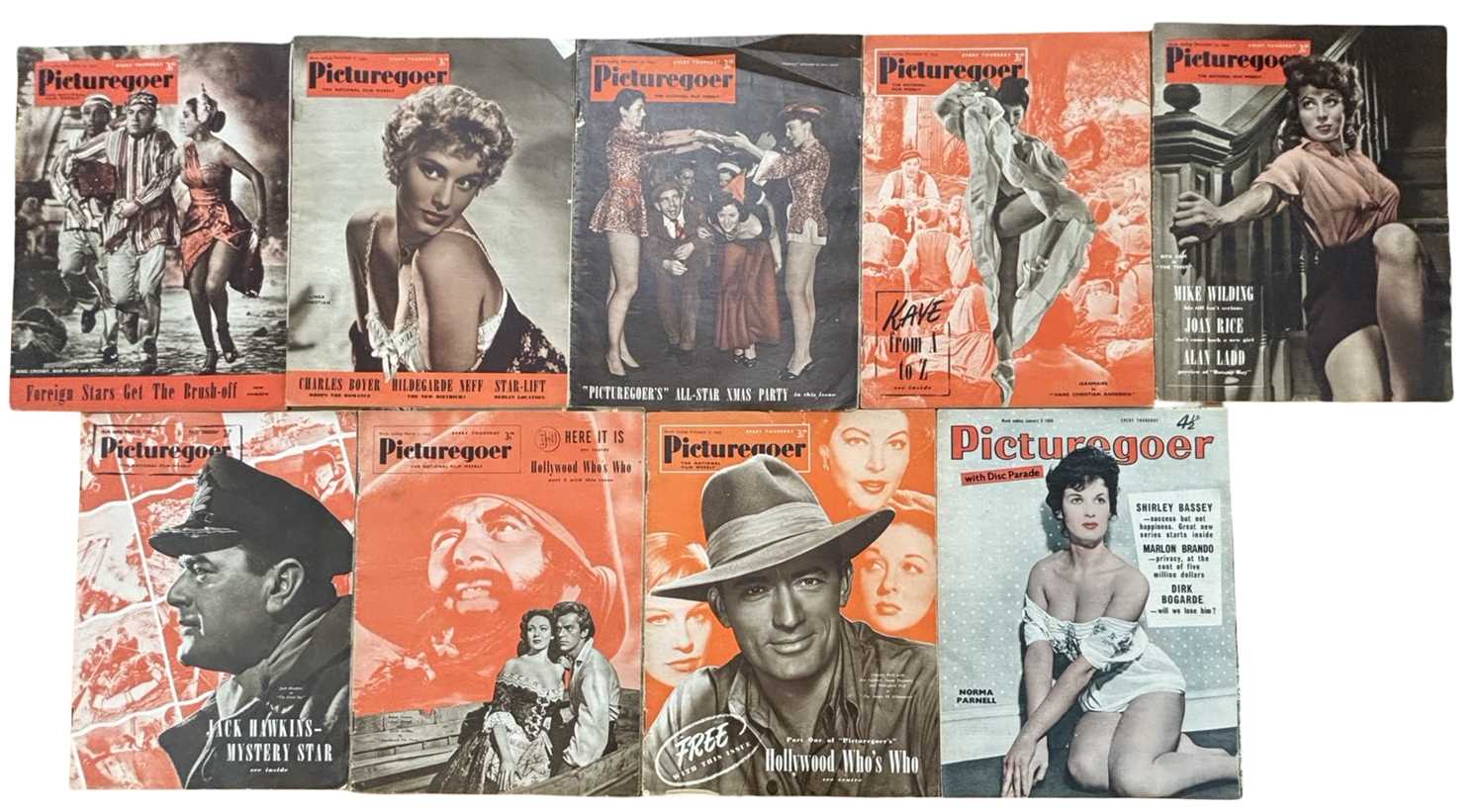 A collection of vintage film magazines, to include Picturegoer (1949 - 1953, qty 39) and Pictureshow - Image 4 of 6
