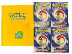 A original Pokemon TCG collector's folder with quad side-loaders, together with three version 2