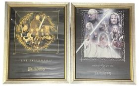 A pair of limited edition Lord of the Rings lithographic prints, with COA to verso, to include: - At