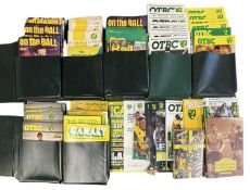 A large collection of Norwich City matchday programmes, 1960s - 2010s. Mostly held within offical