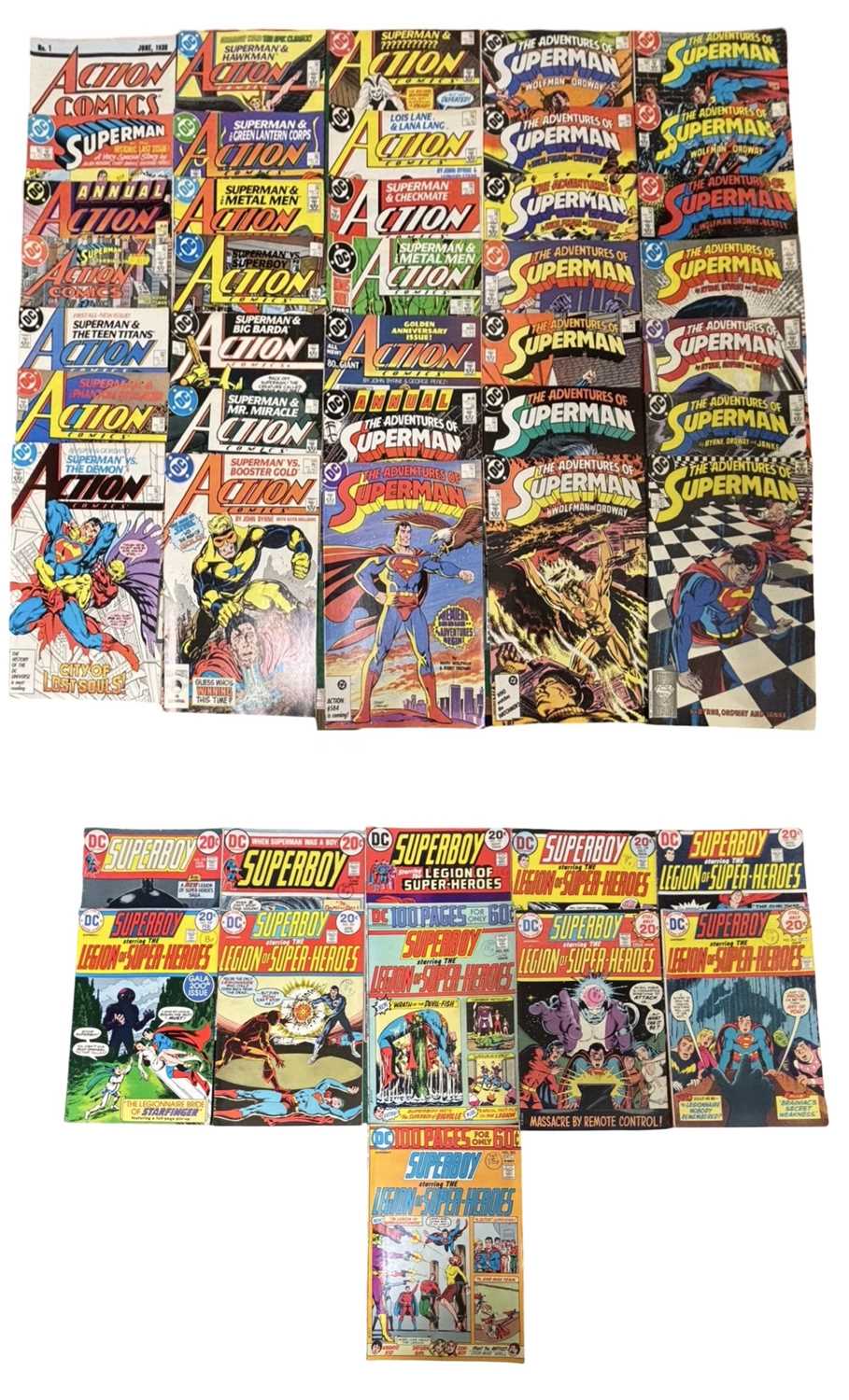 1970s and 80s COMIC BOOKS, TO INCLUDE: - SUPERBOY: DC: #s 193, 195, 198-205 - THE ADVENTURES OF