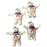 Four 1984 Pillsbury Doughboy vinyl figures marked Columbia Pictures