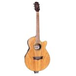 A Peavey semi-acoustic 6 string guitar. Serial number: N00070076