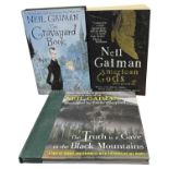 NEIL GAIMAN: 3 Ttiels: THE GRAVEYARD BOOK, London, Bloomsbury, 2008; AMERICAN GODS, London, Headline