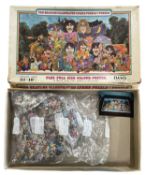 A vintage Beatles jigsaw puzzle (lacking poster) by Philmar (unchecked for completeness)