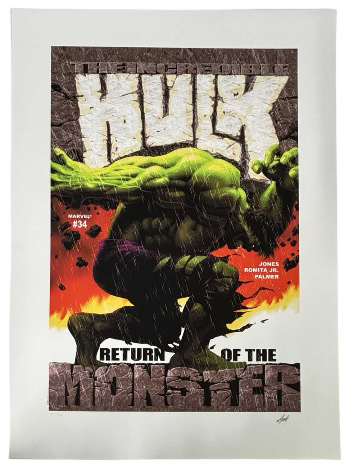 MARVEL 95 COMMEMORATIVE LIMITED EDITION PRINTS [SIGNED]. Washington Green and CC/Marvel Fine Art. - Image 10 of 18