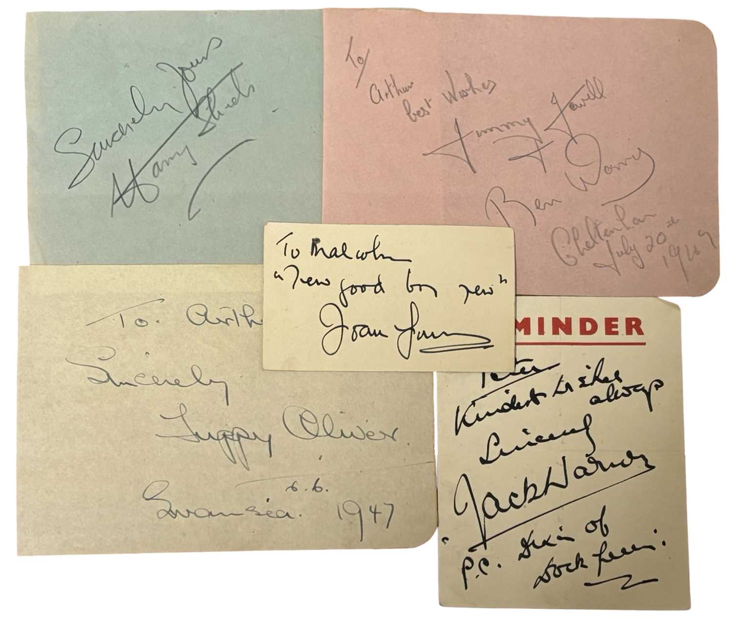 A mixed lot of various signed ephemera and photographs, to include: press packs for The - Image 4 of 6