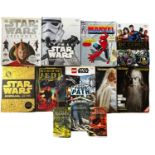 A collection of various Star Wars, Lord of the Rings and Marvel / DC books