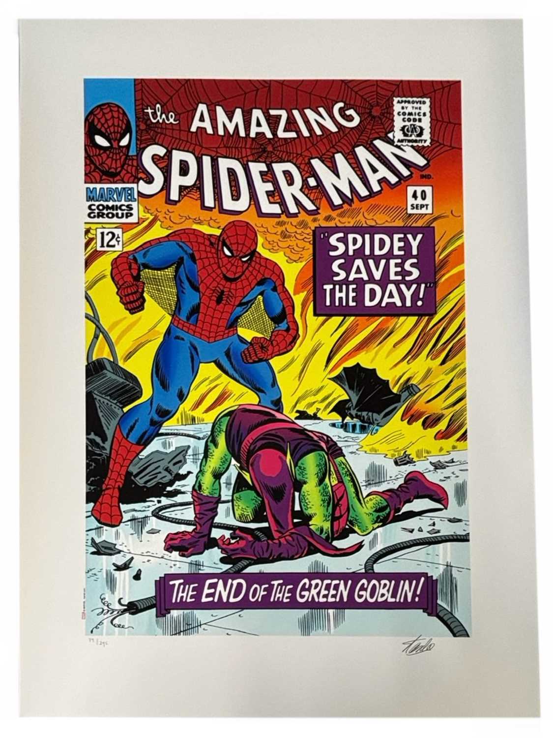 MARVEL SUPERHEROES LIMITED EDITION PRINTS [SIGNED]. Washington Green and CC/Marvel Fine Art. A set - Image 13 of 17