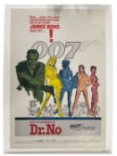 A limited edition poster print for James Bond: Dr No, numbered in graphite to bottom right corner