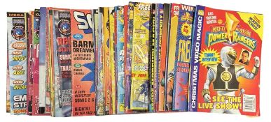 A mixed lot of 1990s Power Rangers and Sonic the Hedgehog magazines