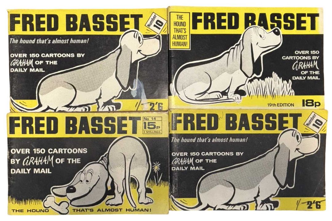 ALEX GRAHAM: FRED BASSET, London, Associated Newspapers Ltd, #10 (x2); 14 and 19. Original black and - Image 1 of 4